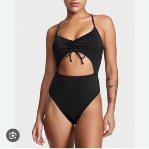 Victoria’s Secret One-Piece Adjustable Black Swimsuit